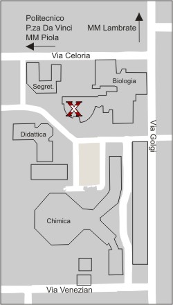 Mappa Dipartimento di Biologia, Universit Statale di Milano