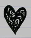 goth heart